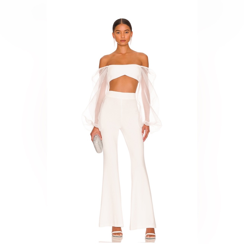 Nookie Illusion Pant & Top Set in Ivory